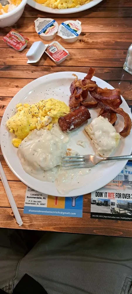 Biscuits and Gravy Scrambled Eggs