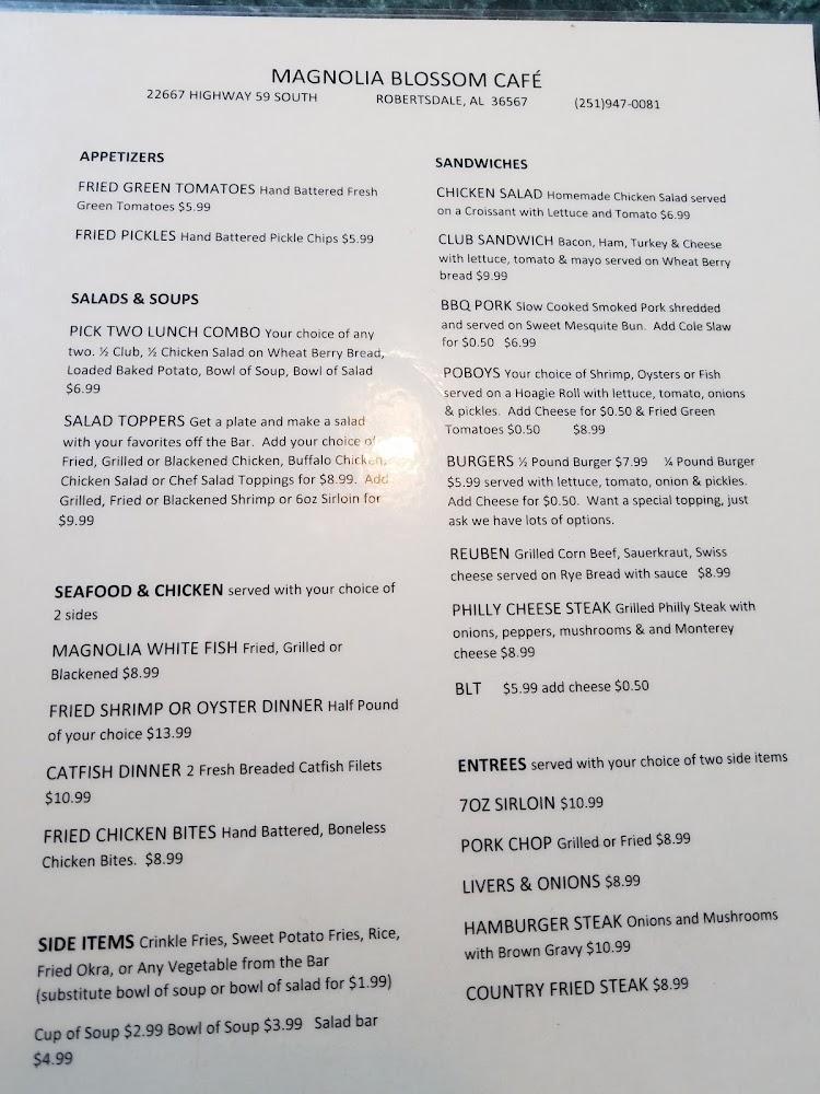 Magnolia Blossom Cafe Menu image 3